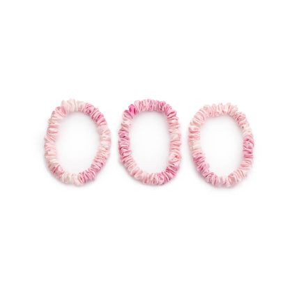 Blissy Skinny Scrunchies - Pink Tie-Dye