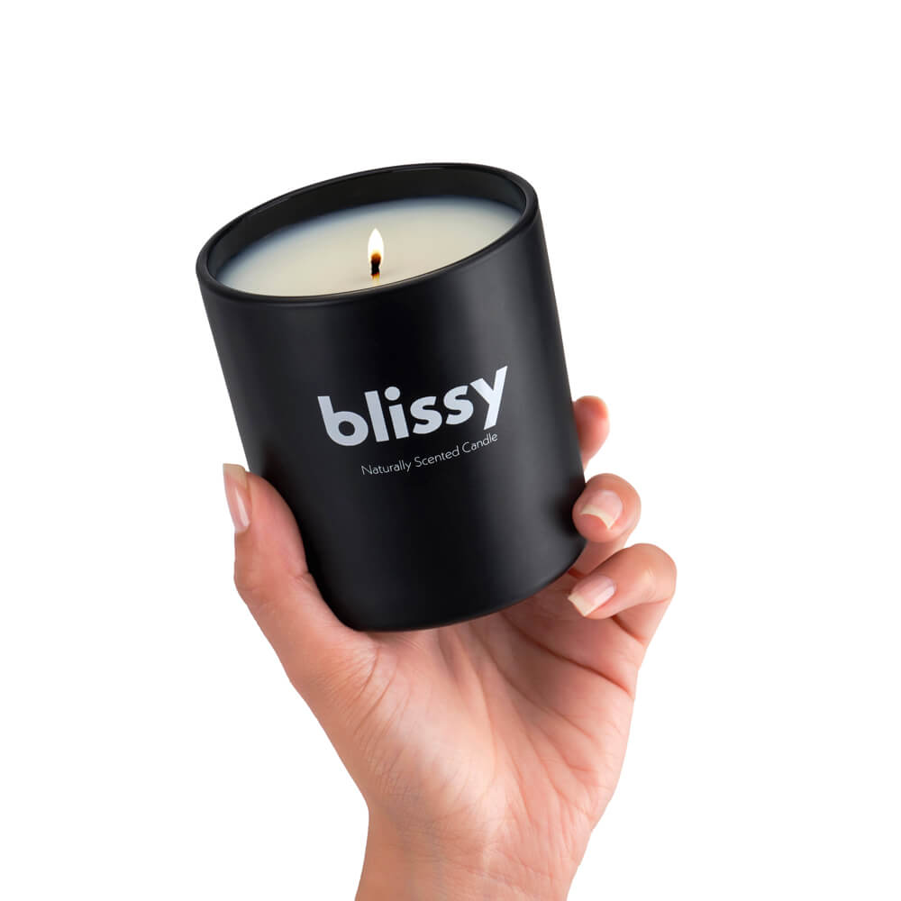Blissy Candle - Woodsmoke & Leather