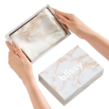 Pillowcase - Champagne Marble - Queen