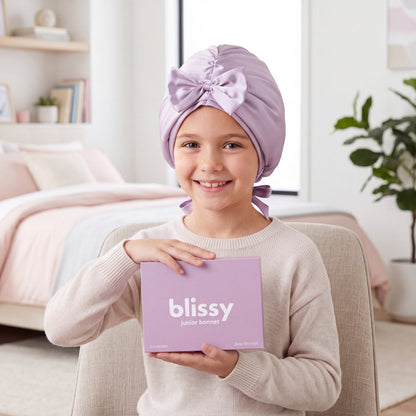 Blissy Junior Bow Bonnet - Lavender
