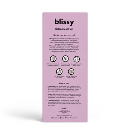 Blissy Detangling Brush - Lavender