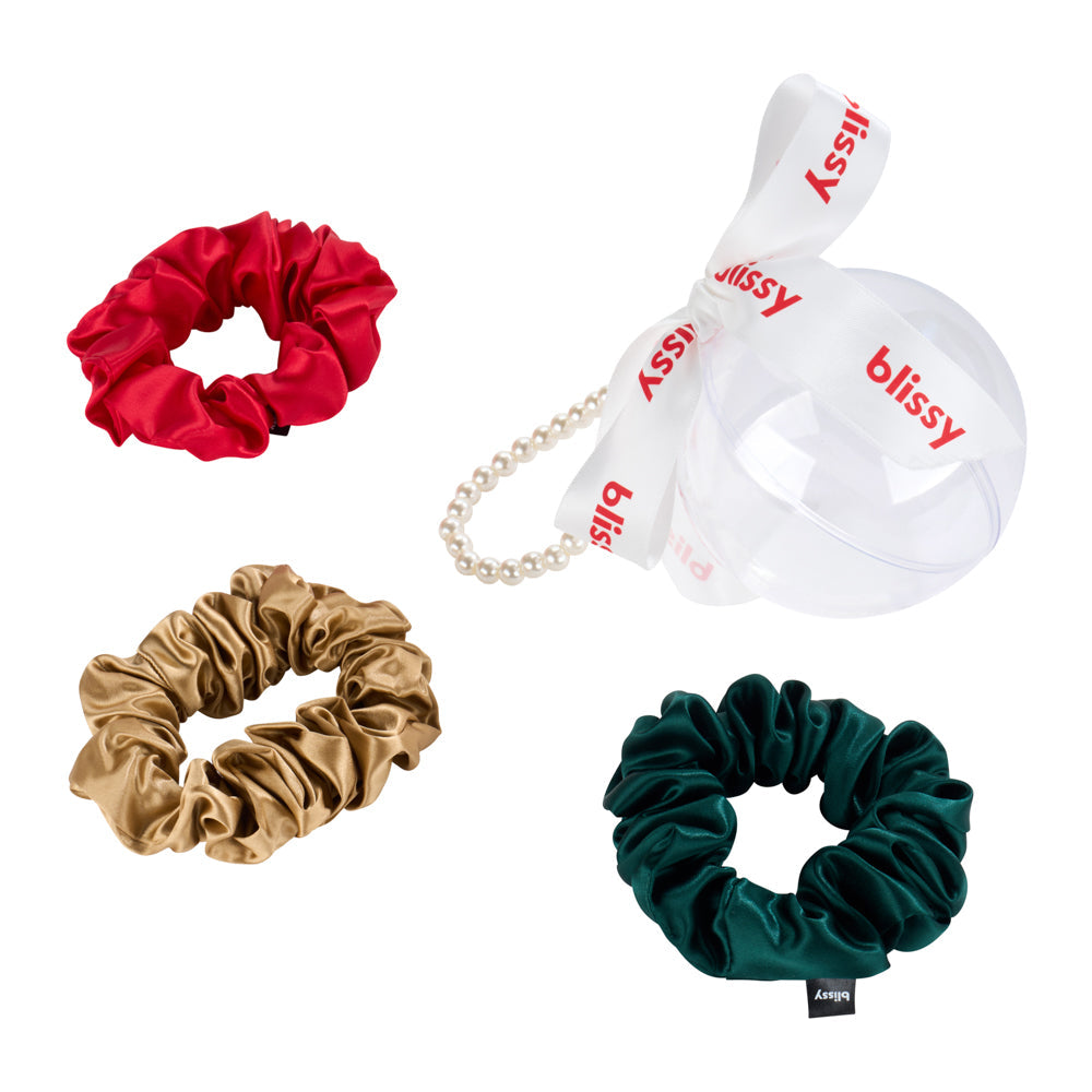Blissy Pearl Scrunchie Ornament (3-Piece Set)