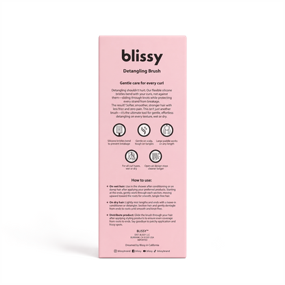 Blissy Detangling Brush - Pink