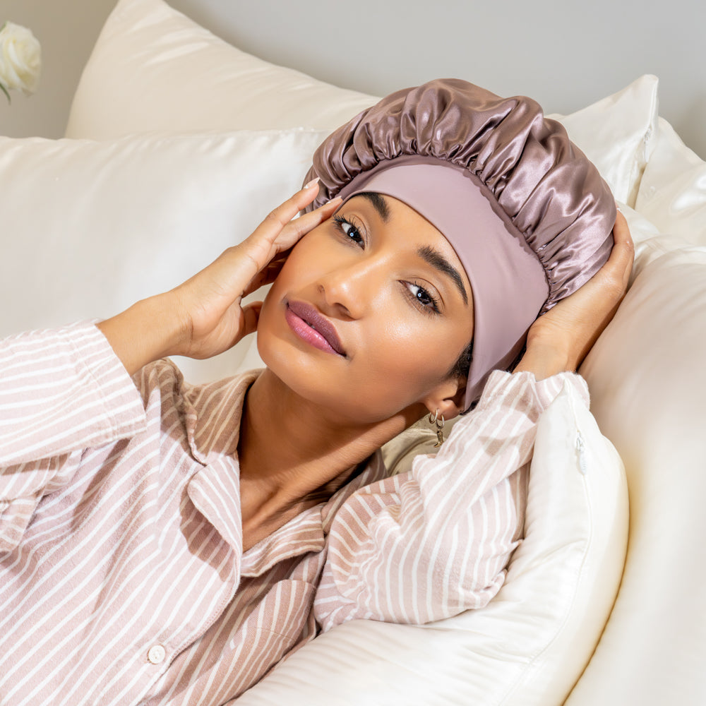 Blissy Halo Bonnet - Plum