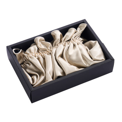 Blissy Ruffle Bonnet - Champagne/Black