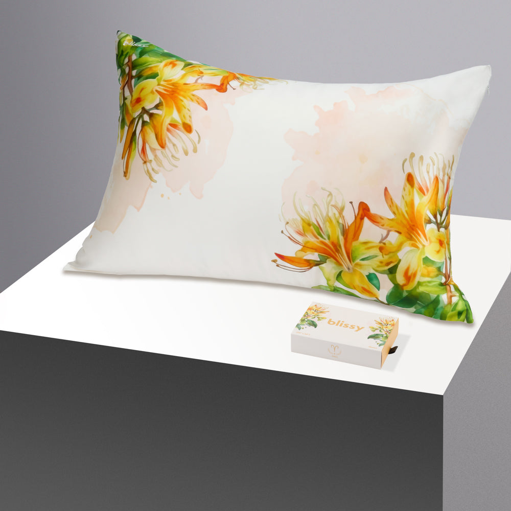 Pillowcase - Zodiac Flower - Aries Honeysuckle - Queen